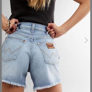 Wrangler High Rise A-line Jean Shorts